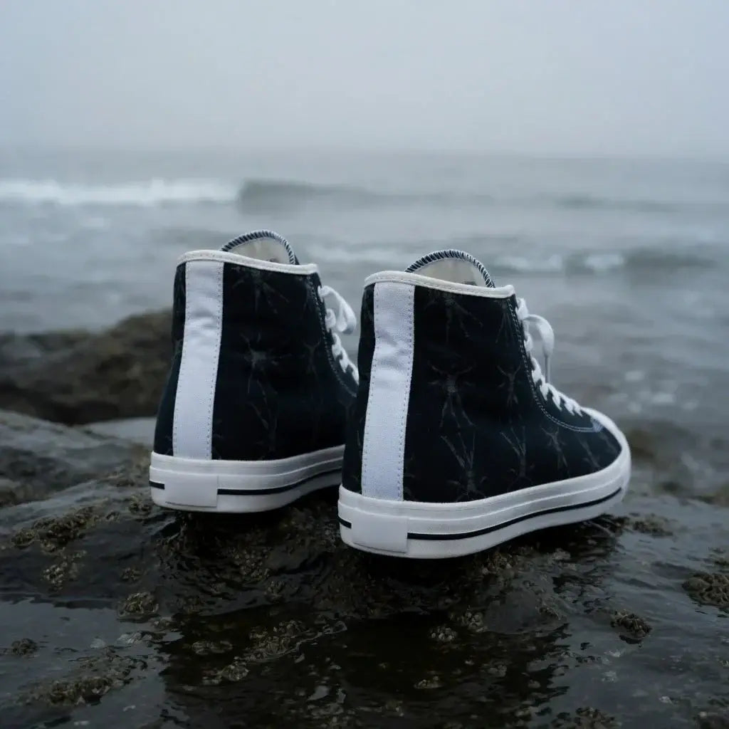 veil-of-whispers-high-top-sneakers-mens-black-patterned-canvas-shoes-1426002 - Noctum Muse