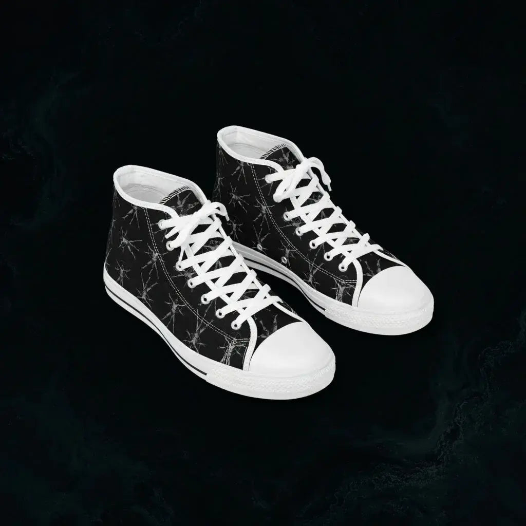 veil-of-whispers-high-top-sneakers-mens-black-patterned-canvas-shoes-1695822 - Noctum Muse