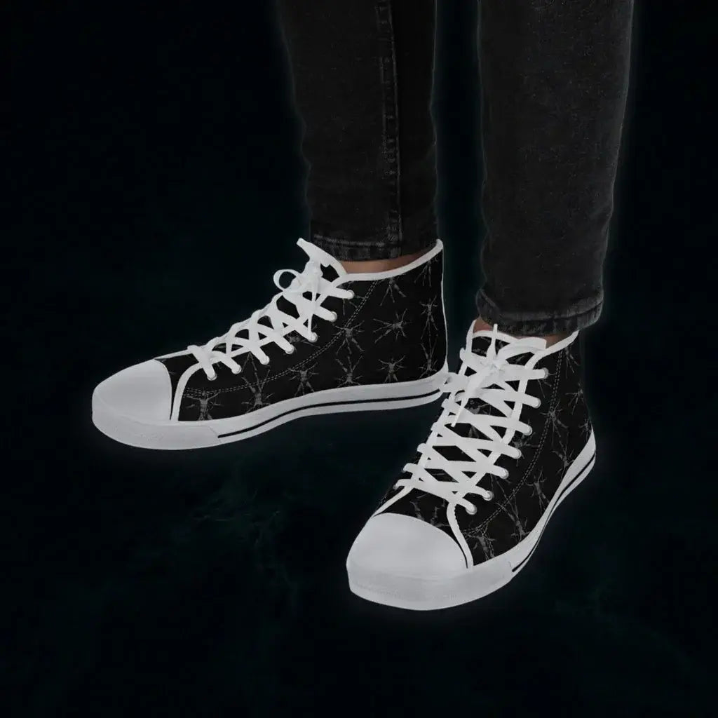 veil-of-whispers-high-top-sneakers-mens-black-patterned-canvas-shoes-7945426 - Noctum Muse