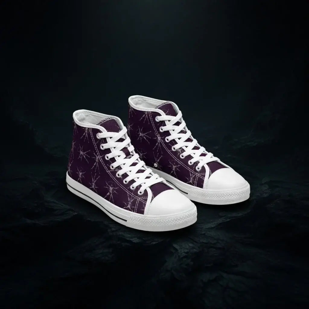 veil-of-whispers-high-top-sneakers-womens-deep-purple-pattern-canvas-shoes-1741199 - Noctum Muse