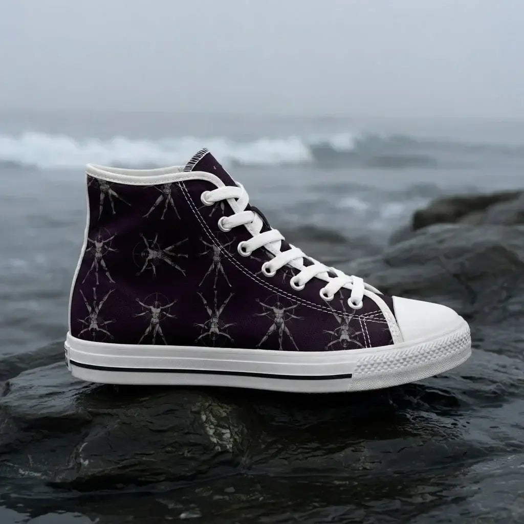 veil-of-whispers-high-top-sneakers-womens-deep-purple-pattern-canvas-shoes-5613839 - Noctum Muse