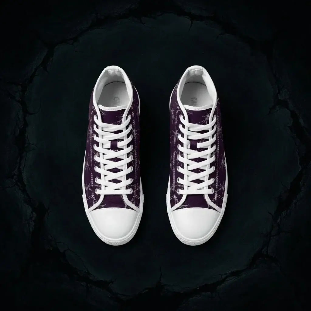 veil-of-whispers-high-top-sneakers-womens-deep-purple-pattern-canvas-shoes-5652998 - Noctum Muse